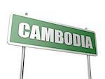 Cambodia image with hi-res rendered artwork that could be used for any graphic design.