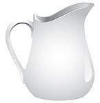 Pitcher for washing and storage of water, milk, juice.