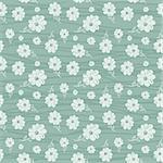 classic wallpaper seamless vintage flower pattern on green background