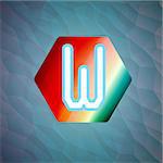 Letter W logo icon design template elements eps10