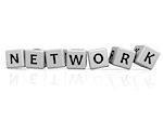 Network buzzword concept image with hi-res rendered artwork that could be used for any graphic design.