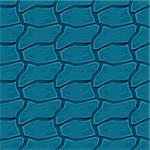Blue Wavy Elements Texture Background. Vector Abstract Seamless Pattern