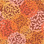 Vector seamless floral background. color abstract wallpaper