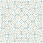 Seamless background in Arabic style. Gold and blue wallpaper with patterns for design. Traditional oriental decor