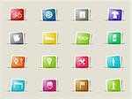 Bycicle icons set for web sites and user interface