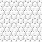 Vector 3d pattern. White and grey texture. Seamless background.