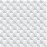 White decorative geometric texture - seamless vector background.