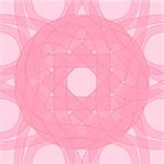 Decorative pattern pink of circular vector illustration