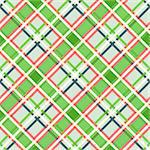 Seamless diagonal vector colorful pattern mainly in green, pink and other light warm colors