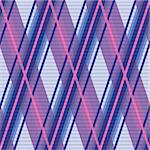 Seamless rhombic vector colorful pattern mainly in violet, blue and pink colors