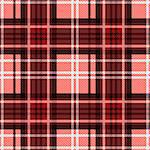 Seamless checkered vector colorful pattern in red and white
