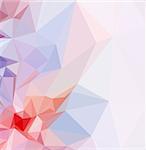 Background with Abstract Low Poly Polygonal Geometrical Pattern.