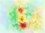 Background with Abstract Low Poly Polygonal Geometrical Pattern.