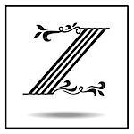 Z. Letter Z with leaves. Vector illustration
