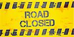 detailed illustration of a grungy Road closed Construction background, eps10 vector