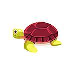 Sea Turtle. Cute Vector Illustration Collection of sea life