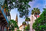 Charleston, South Carolina, USA historic downtown cityscape.