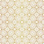 Seamless background in Arabic style. Gold and white  wallpaper with patterns for design. Traditional oriental decor