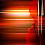 abstract red blur music background with violin