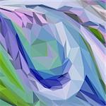 Background with Abstract Low Poly Polygonal Geometrical Pattern. Vector