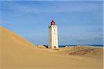 Lighthouse and Dunes, Rubjerg Knude, Lokken, North Jutland, Denmark