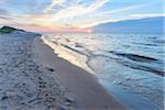 Beach at Sunrise, Bunken, Aalbaek Bay, Baltic Sea, North Jutland, Denmark