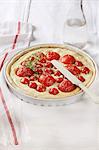 Ricotta cake with tomato and thyme