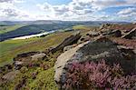 View from Derwent Edge, Peak District National Park, Derbyshire, England, United Kingdom, Europe