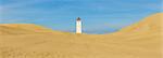 Sand Dune with Rubjerg Knude Lighthouse, Lokken, North Jutland, Denmark