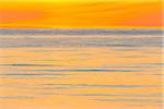 Sunset over Sea in Summer, Sjaellands Odde, Odsherred, Baltic Sea, Zealand, Denmark