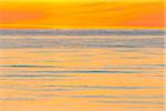 Sunset over Sea in Summer, Sjaellands Odde, Odsherred, Baltic Sea, Zealand, Denmark