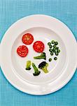 Vegetables on plate
