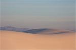 Sunset over tranquil sand dune, White Sands, New Mexico, United States,