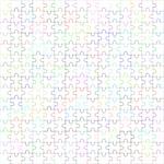 Jigsaw puzzle vector, blank simple template, 225 pieces