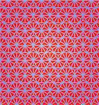Blue Geometric Web on Red Background. Seamless Abstract Pattern. Vector Backgrounds