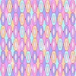 Seamless Geometric Pastel Pattern in Pink Purple Blue Colors. Vector Background