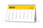 A german language table calendar for your events 2016 may