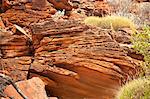 Ancient red rock formation at Kings Creek Walk, Watarrka National Park, Kings Canyon, Northern Territory, Central Australia