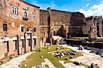 Remains of Forum of Augustus, Side porticoes, Rome, Unesco World Heritage Site, Latium, Italy, Europe