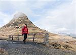 Hiker in mountains