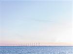 Seascape with wind turbines