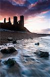 Sunset at Reculver Tower, Kent, England, United Kingdom, Europe