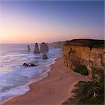 Twelve Apostles at sunset, Port Campbell National Park, Great Ocean Road, Victoria, Australia, Pacific