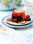 Jelly, strawberries, blackberries