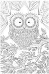 unique coloring book page for adults - joy to older children and adult colorists, who like line art and creation, vector illustration
