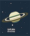 Minimalistic Saturn Planet