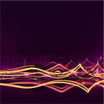 Abstract light waves background. Light waves concept. Electromagnetic spectrum.