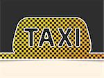 Checkered taxi symbol background template design with copy space