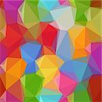 Abstract Background, Colorful Low Poly Design.