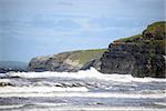 waves and cliffs on the wild atlantic way in Ballybunion county Kerry Ireland